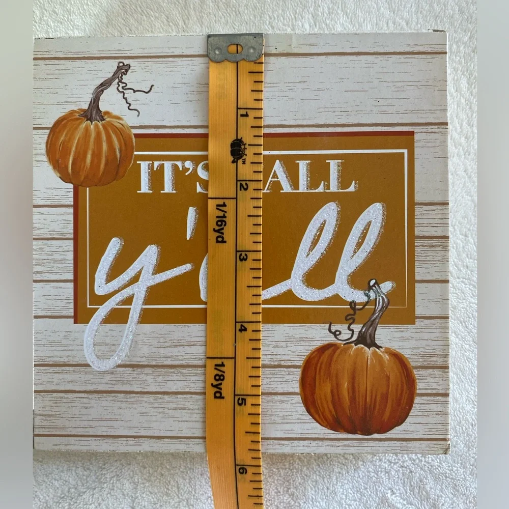 NWT Fall 3 Piece Bundle 2 Hanging Signs and 1 Shelf Sitter